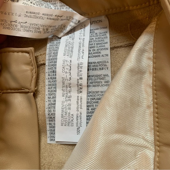 Melina pants lookalike! Faux leather beige nude flare out pants - Picture 8 of 8